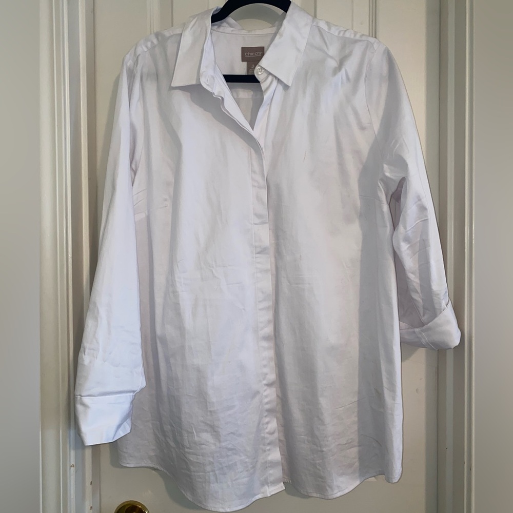 Chico's Classic White Dress Shirt‎